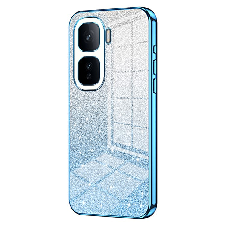 For vivo iQOO Neo10 5G / Neo10 Pro 5G Case Electroplating Gradient Glitter TPU Phone Cover - Blue