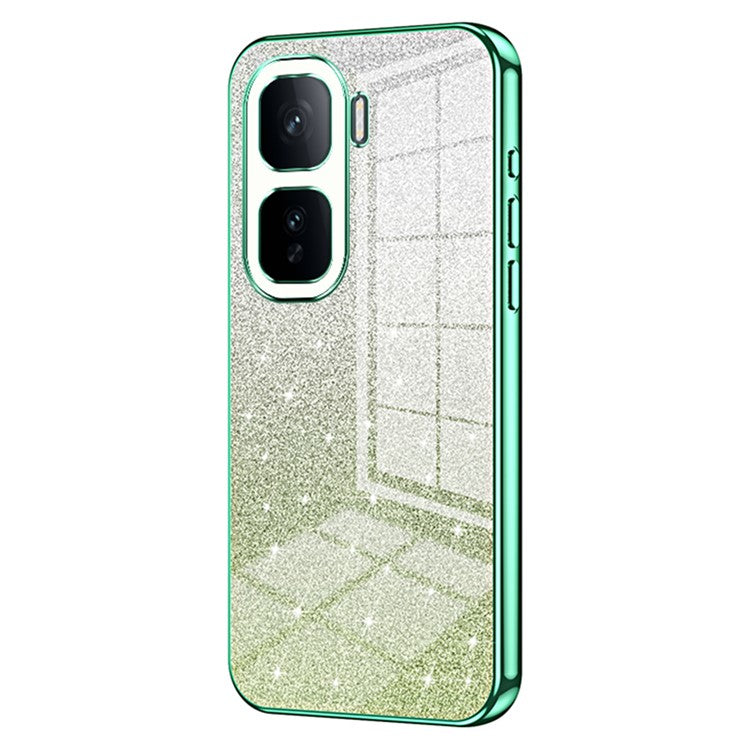 For vivo iQOO Neo10 5G / Neo10 Pro 5G Case Electroplating Gradient Glitter TPU Phone Cover - Green