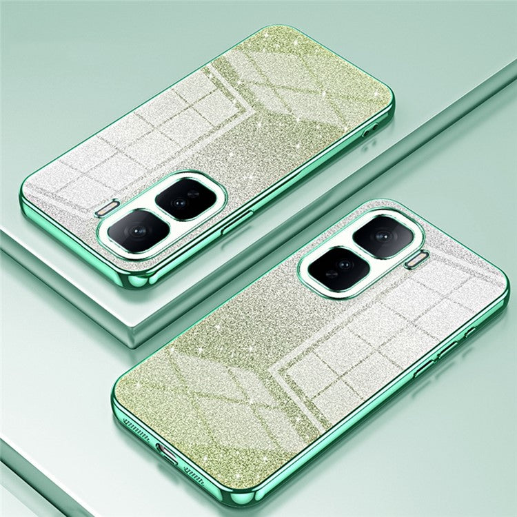 For vivo iQOO Neo10 5G / Neo10 Pro 5G Case Electroplating Gradient Glitter TPU Phone Cover - Green