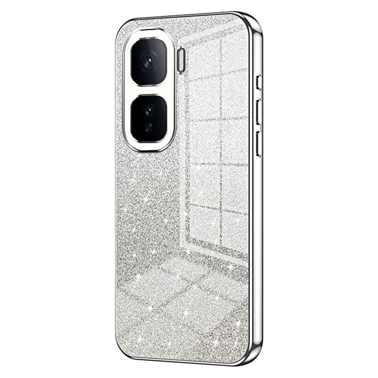 For vivo iQOO Neo10 5G / Neo10 Pro 5G Case Electroplating Gradient Glitter TPU Phone Cover - Silver