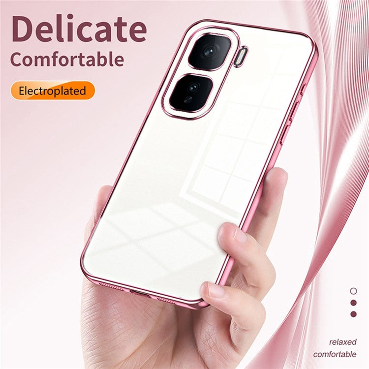 For vivo iQOO Neo10 5G / Neo10 Pro 5G Case Electroplating Frame Soft TPU Phone Cover - Pink