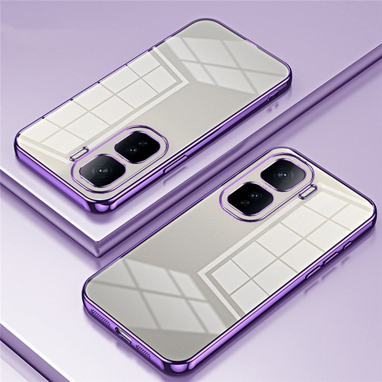 For vivo iQOO Neo10 5G / Neo10 Pro 5G Case Electroplating Frame Soft TPU Phone Cover - Purple