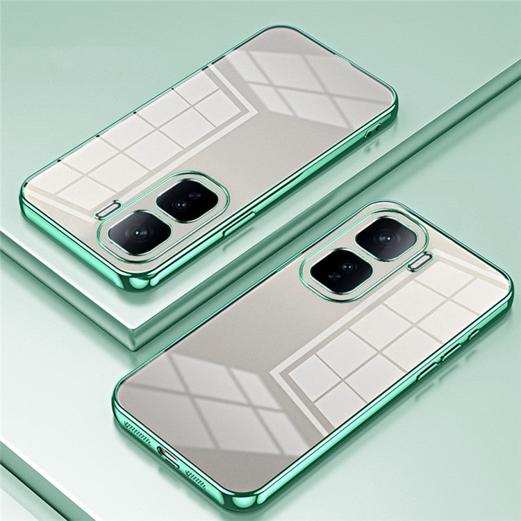 For vivo iQOO Neo10 5G / Neo10 Pro 5G Case Electroplating Frame Soft TPU Phone Cover - Green