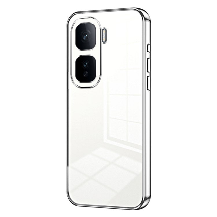 For vivo iQOO Neo10 5G / Neo10 Pro 5G Case Electroplating Frame Soft TPU Phone Cover - Silver