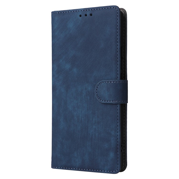 For Xiaomi Redmi Note 14 4G / 5G Wallet Case RFID Blocking PU Leather Cover Stand View - Blue