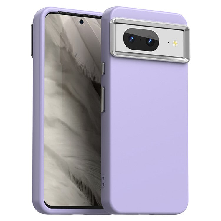 For Google Pixel 8 Case TPU + TPE Anti Drop Protection Phone Cover - Purple