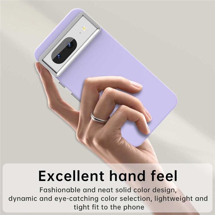 For Google Pixel 8 Case TPU + TPE Anti Drop Protection Phone Cover - Purple