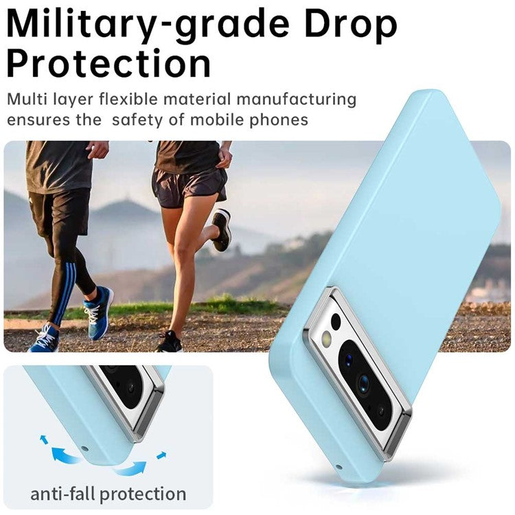 For Google Pixel 8 Pro Case TPU + TPE Anti Drop Protection Phone Cover - Blue