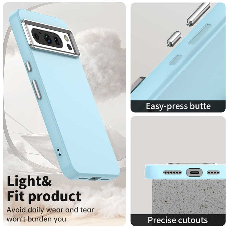 For Google Pixel 8 Pro Case TPU + TPE Anti Drop Protection Phone Cover - Blue