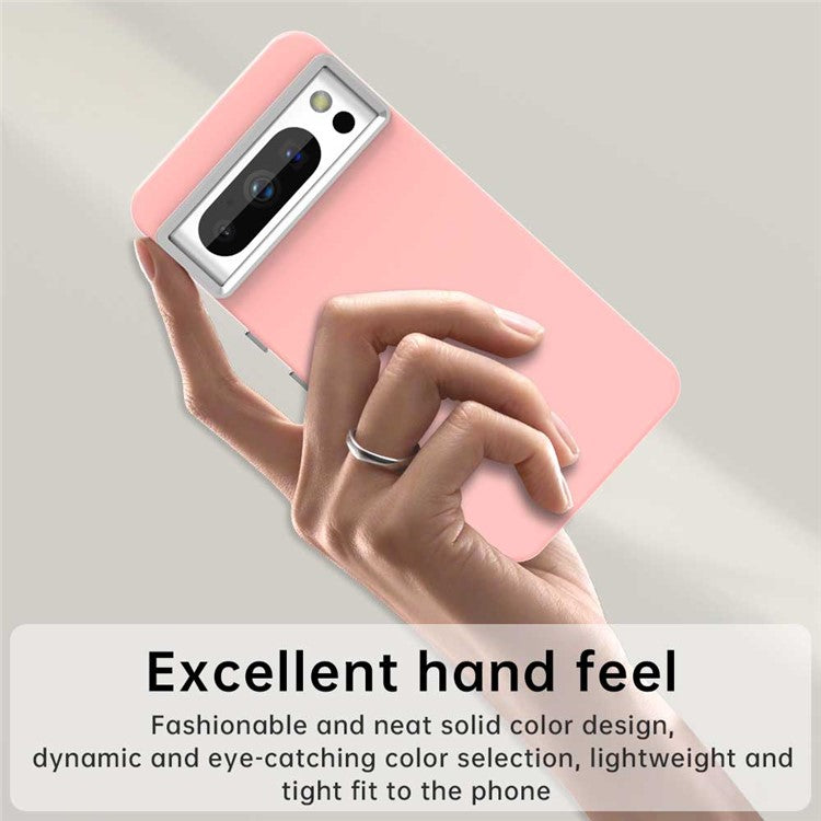 For Google Pixel 8 Pro Case TPU + TPE Anti Drop Protection Phone Cover - Pink