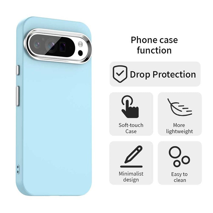 For Google Pixel 9 Pro XL Case TPU + TPE Anti Drop Protection Phone Cover - Blue