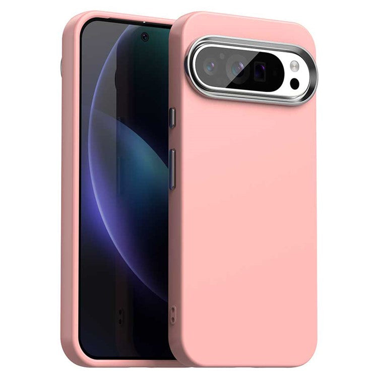 For Google Pixel 9 Pro XL Case TPU + TPE Anti Drop Protection Phone Cover - Pink