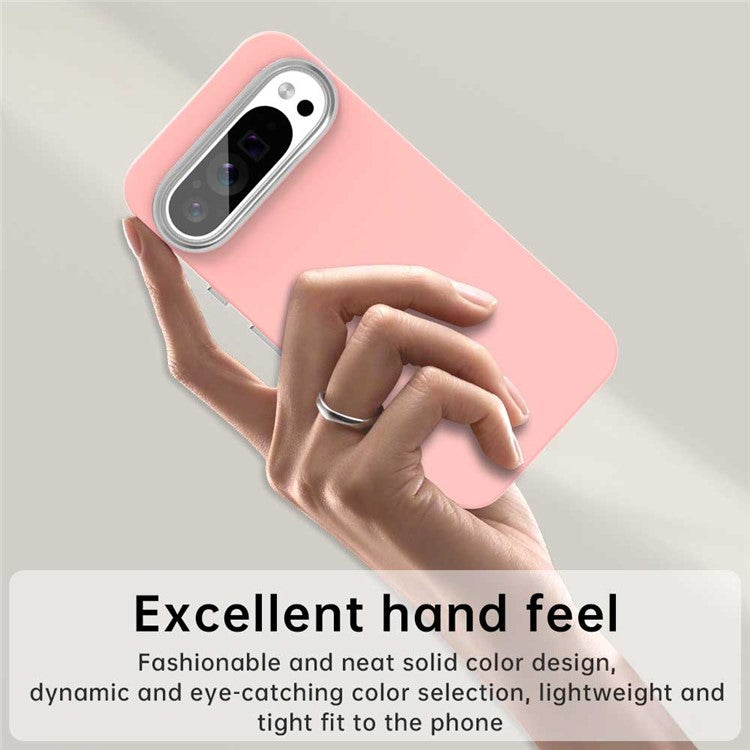 For Google Pixel 9 Pro XL Case TPU + TPE Anti Drop Protection Phone Cover - Pink