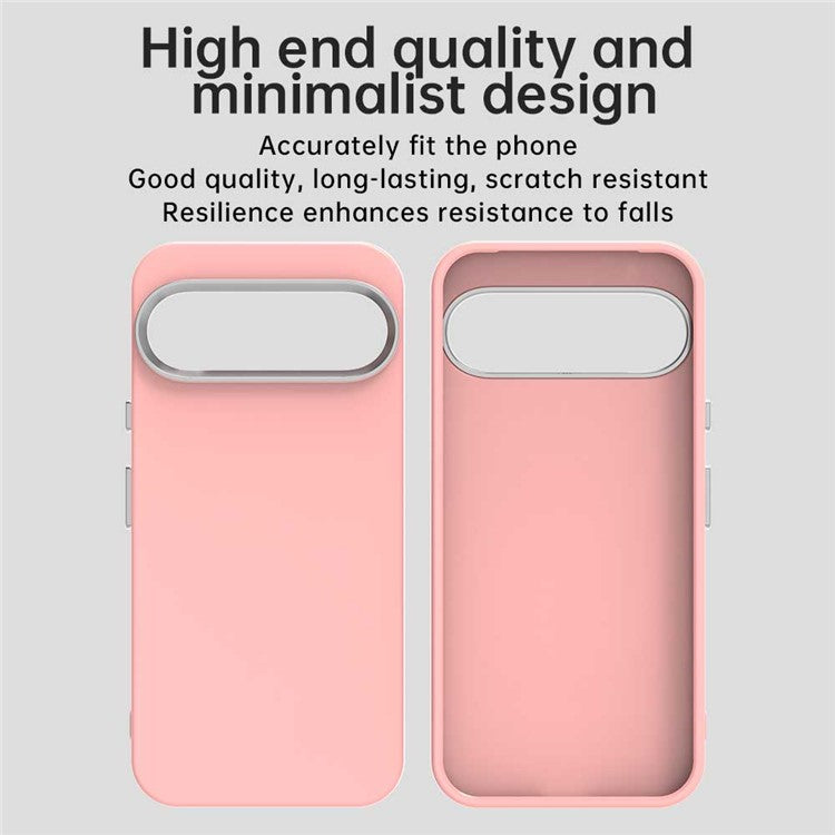 For Google Pixel 9 Pro XL Case TPU + TPE Anti Drop Protection Phone Cover - Pink