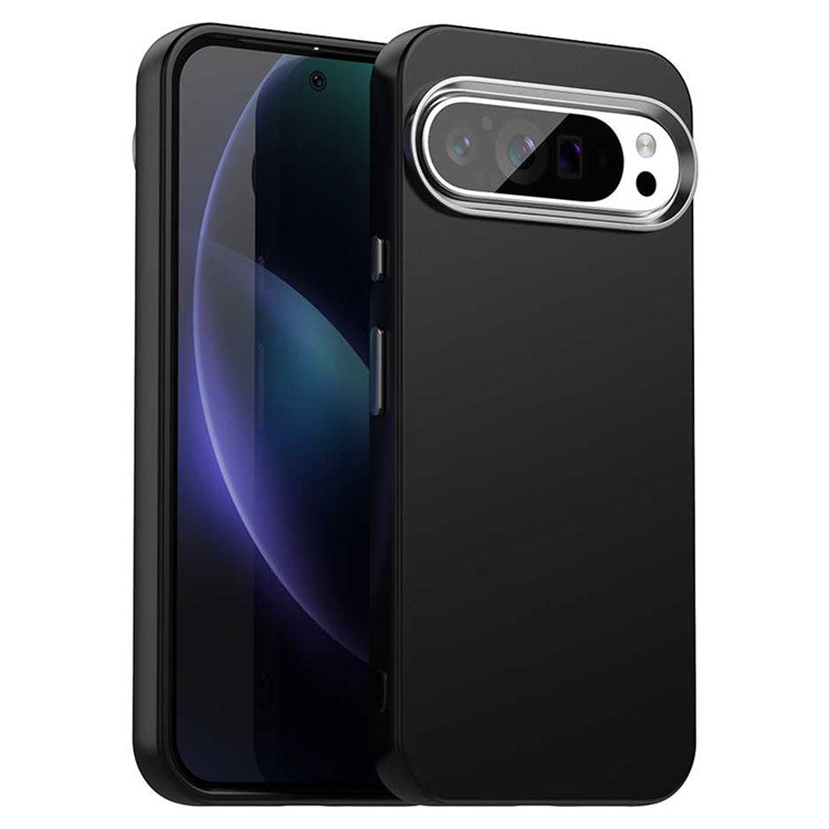 For Google Pixel 9 Pro XL Case TPU + TPE Anti Drop Protection Phone Cover - Black