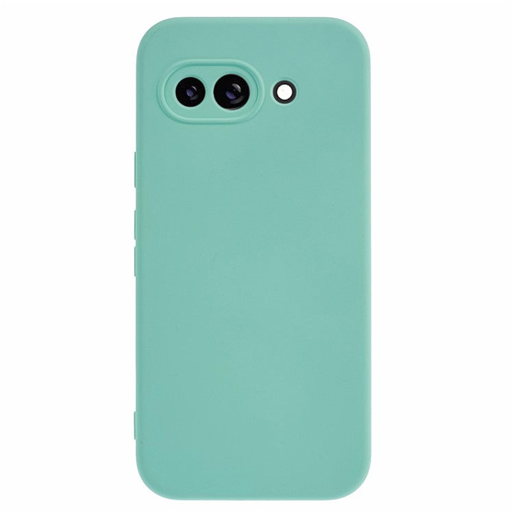 For Google Pixel 9a Case TPU Back Soft Anti-Scratch Fiber Lining Phone Cover - Baby Blue