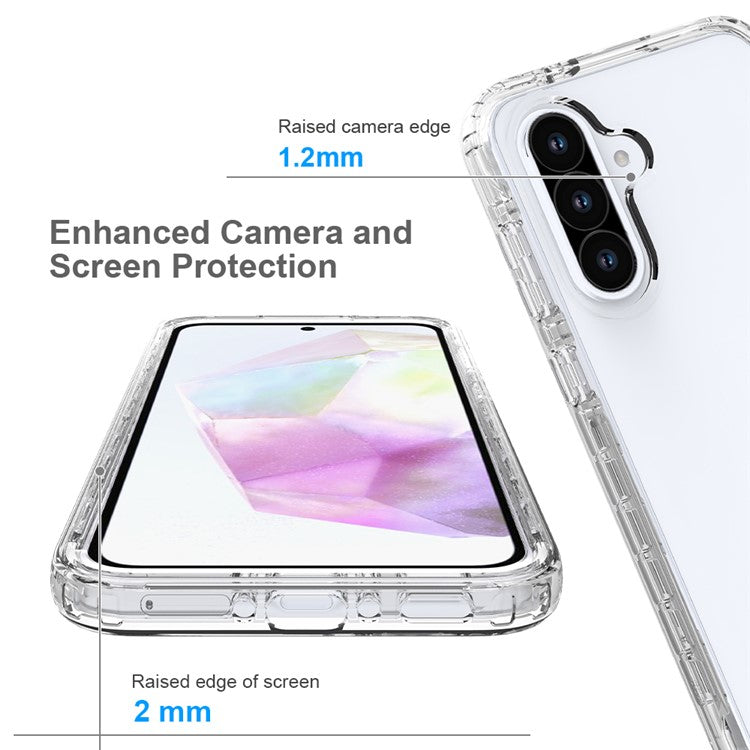 For Samsung Galaxy A56 5G / A36 5G Case TPU PC 2 in 1 Dropproof Clear Phone Cover