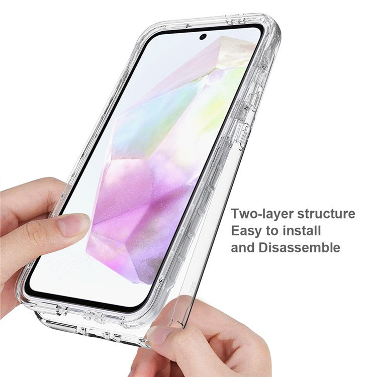 For Samsung Galaxy A56 5G / A36 5G Case TPU PC 2 in 1 Dropproof Clear Phone Cover