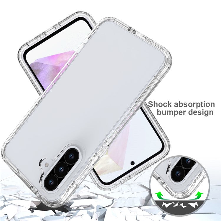 For Samsung Galaxy A56 5G / A36 5G Case TPU PC 2 in 1 Dropproof Clear Phone Cover