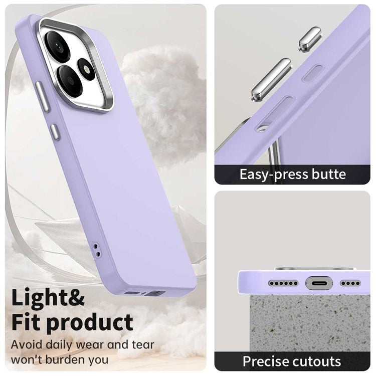 For Xiaomi Redmi Note 14 5G Case TPU + TPE Anti Drop Protection Phone Cover - Purple