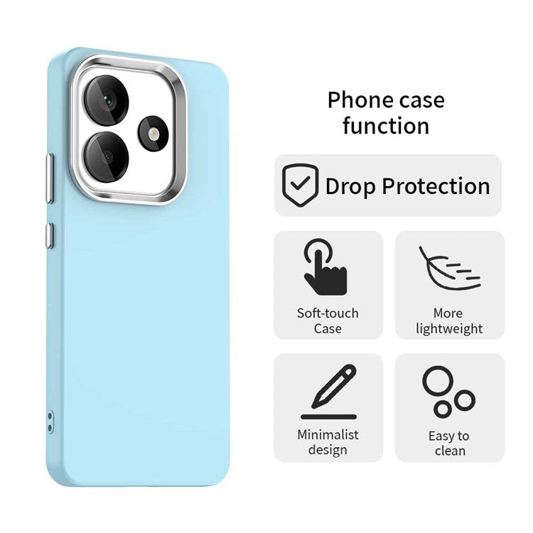 For Xiaomi Redmi Note 14 5G Case TPU + TPE Anti Drop Protection Phone Cover - Blue