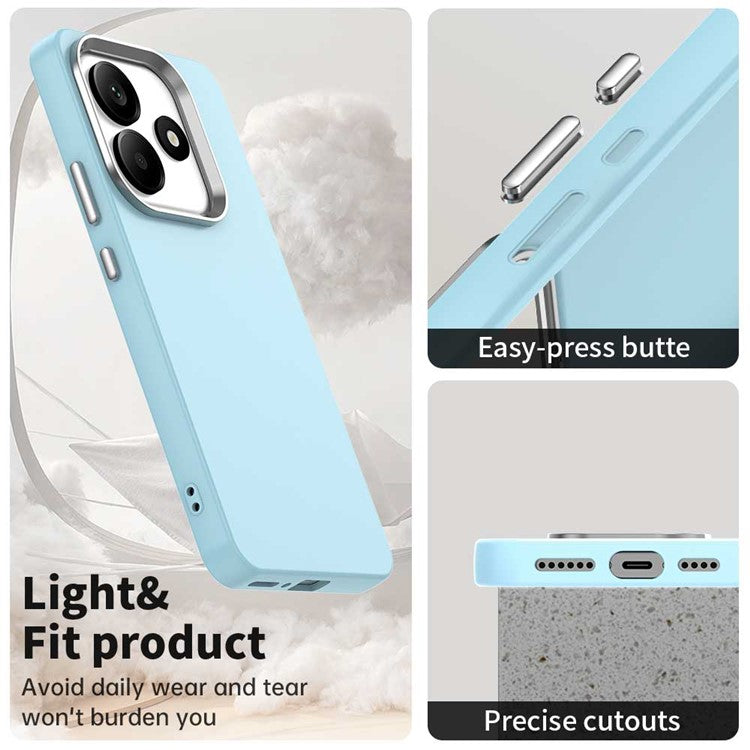 For Xiaomi Redmi Note 14 5G Case TPU + TPE Anti Drop Protection Phone Cover - Blue