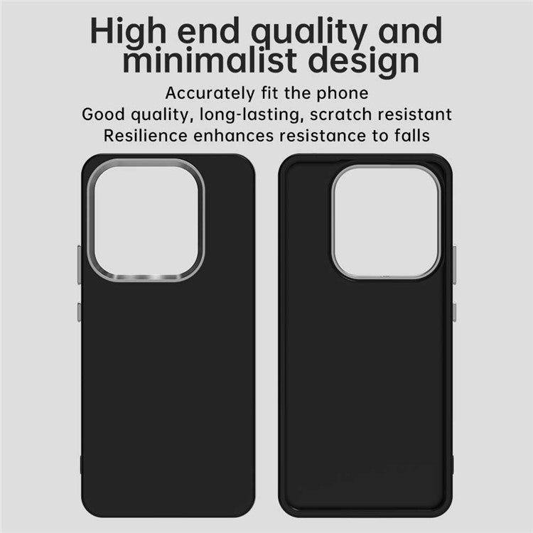 For Xiaomi Redmi Note 14 5G Case TPU + TPE Anti Drop Protection Phone Cover - Black