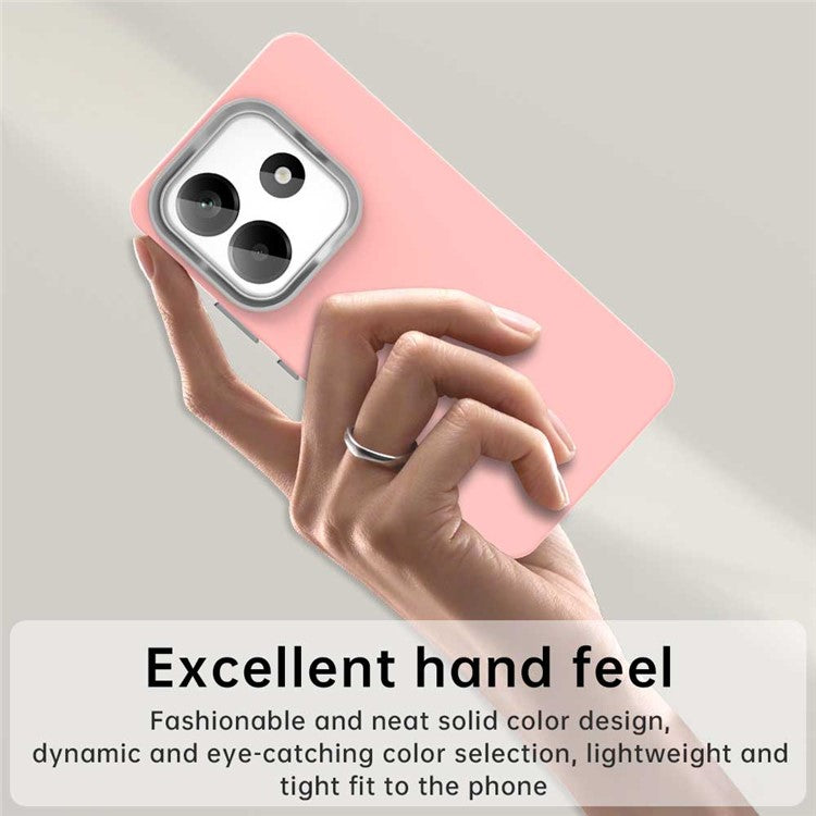 For Xiaomi Redmi Note 14 5G Case TPU + TPE Anti Drop Protection Phone Cover - Pink