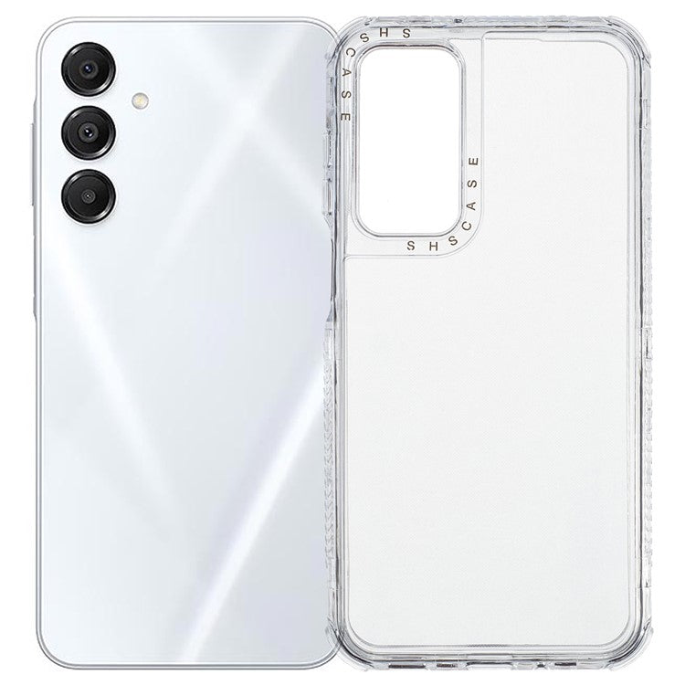 For Samsung Galaxy S25 Crystal Clear Case 3 in 1 Shockproof PC + TPU Phone Cover 