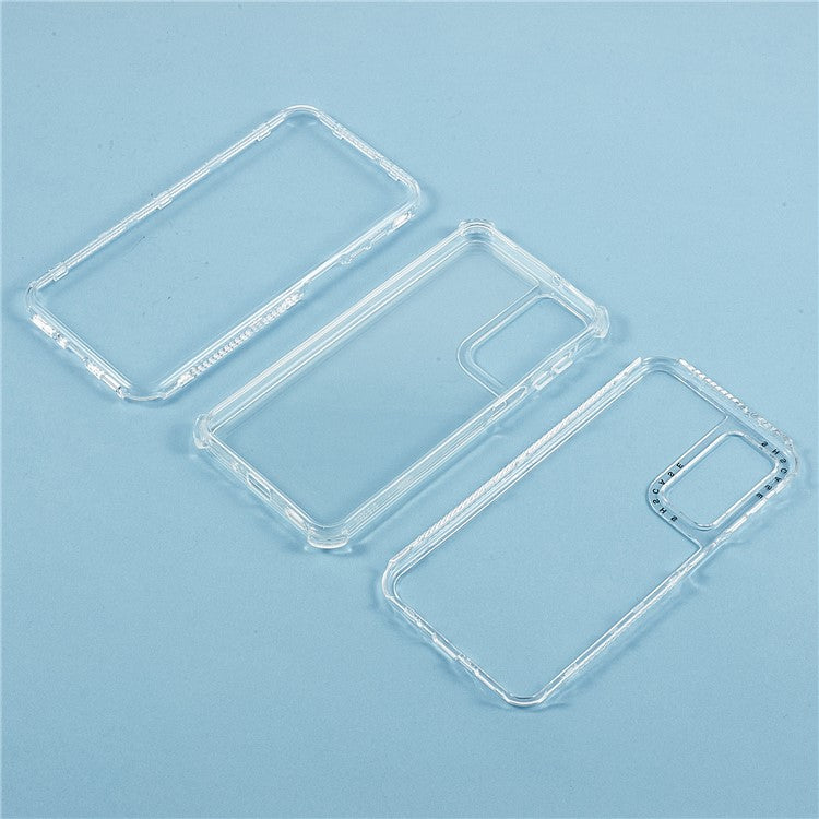 For Samsung Galaxy S25 Crystal Clear Case 3 in 1 Shockproof PC + TPU Phone Cover 