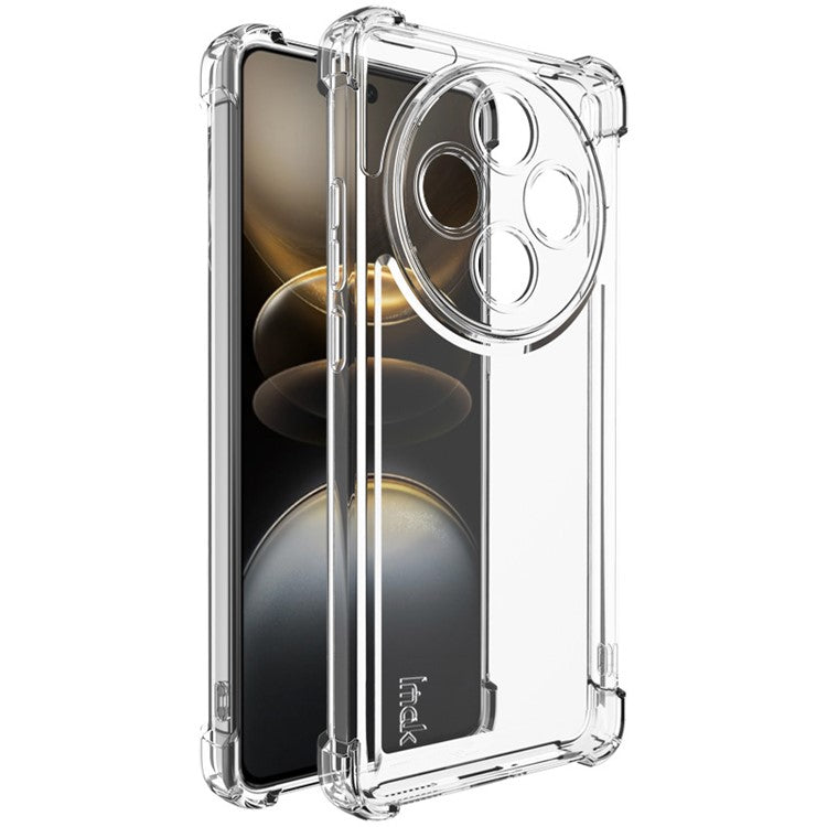 IMAK UX-4 Series For vivo X100s 5G Case Straight Frame Four Corner Shockproof Clear TPU Cover