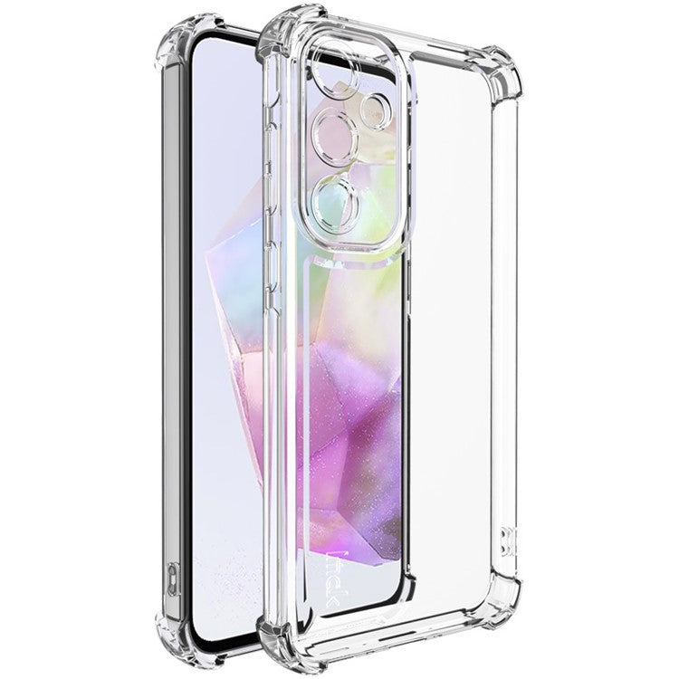 IMAK UX-4 Series For Samsung Galaxy A35 5G Case Straight Frame Four Corner Shockproof Clear TPU Cover