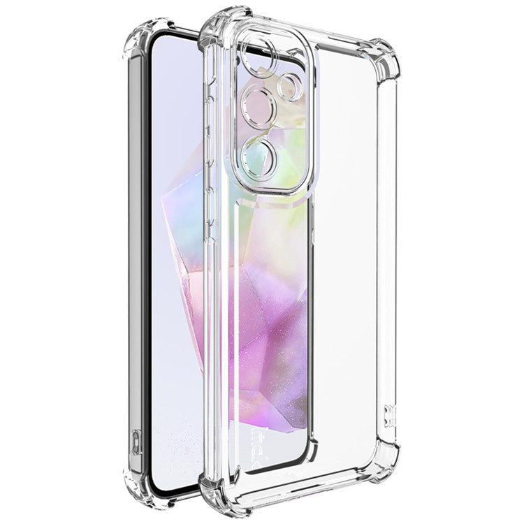 IMAK UX-4 Series For Samsung Galaxy A55 5G Case Straight Frame Four Corner Shockproof Clear TPU Cover