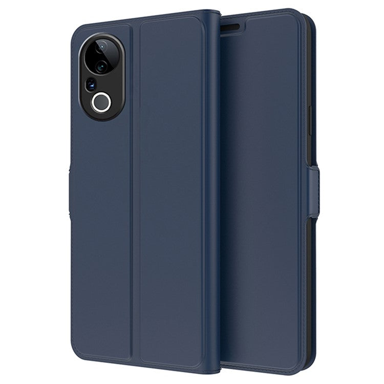 For vivo S20 Pro 5G Case Shockproof TPU Inner Shell Leather Phone Cover Card Slot - Blue