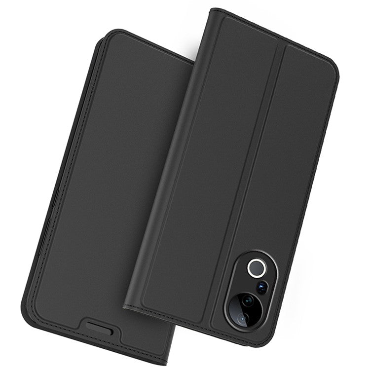 For vivo S20 Pro 5G Case PU Leather Phone Cover with Card Holder Stand Magnetic Closure - Black