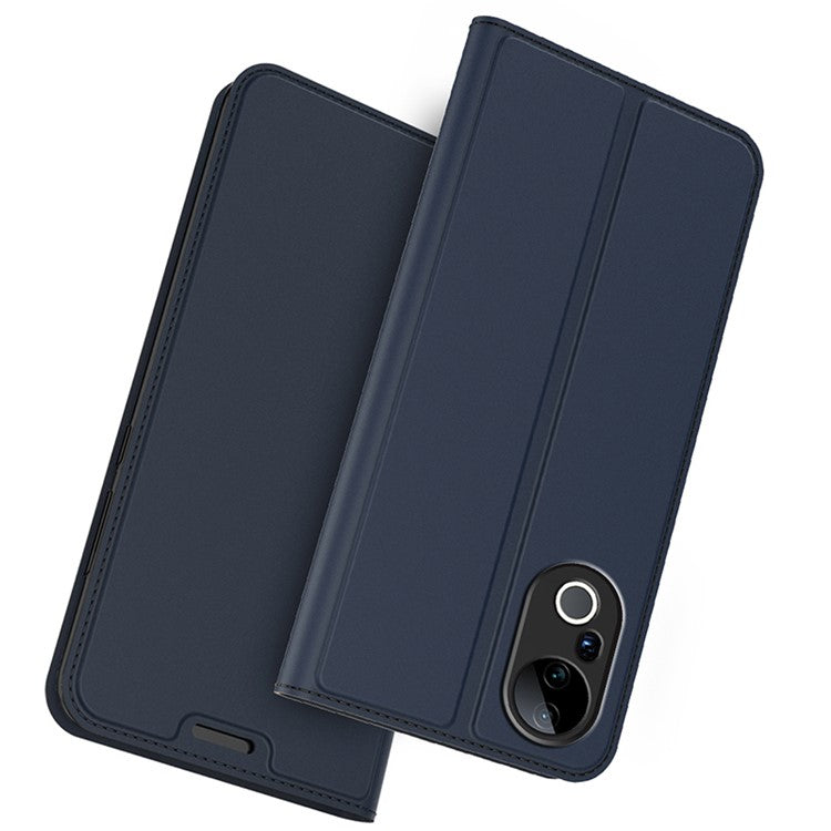 For vivo S20 Pro 5G Case PU Leather Phone Cover with Card Holder Stand Magnetic Closure - Blue