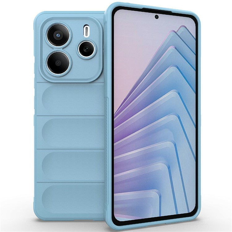 For Xiaomi Redmi Note 14 5G Case Anti-Drop Soft TPU Rugged Phone Back Cover - Baby Blue