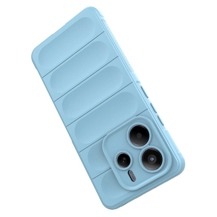 For Xiaomi Redmi Note 14 5G Case Anti-Drop Soft TPU Rugged Phone Back Cover - Baby Blue