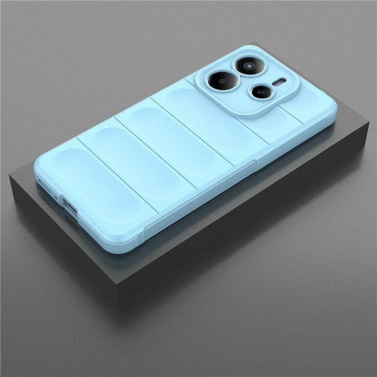 For Xiaomi Redmi Note 14 5G Case Anti-Drop Soft TPU Rugged Phone Back Cover - Baby Blue