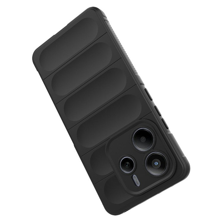 For Xiaomi Redmi Note 14 5G Case Anti-Drop Soft TPU Rugged Phone Back Cover - Black