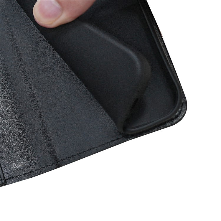 For Google Pixel 9 Pro / Pixel 9 Case Stand Card Holder Wallet Leather Phone Cover - Black