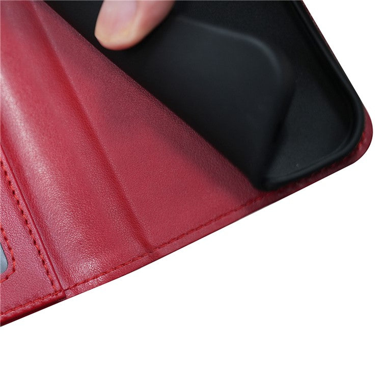 For Google Pixel 9 Pro / Pixel 9 Case Stand Card Holder Wallet Leather Phone Cover - Red