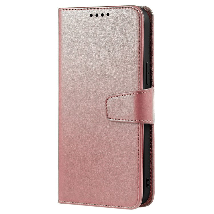 For Google Pixel 9 Pro / Pixel 9 Case Stand Card Holder Wallet Leather Phone Cover - Rose Gold