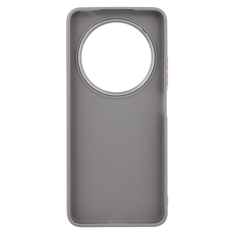 For Xiaomi Redmi 14C 4G / 14R 5G / Poco C75 4G Case Leather Textured TPU Shockproof Phone Cover - Grey