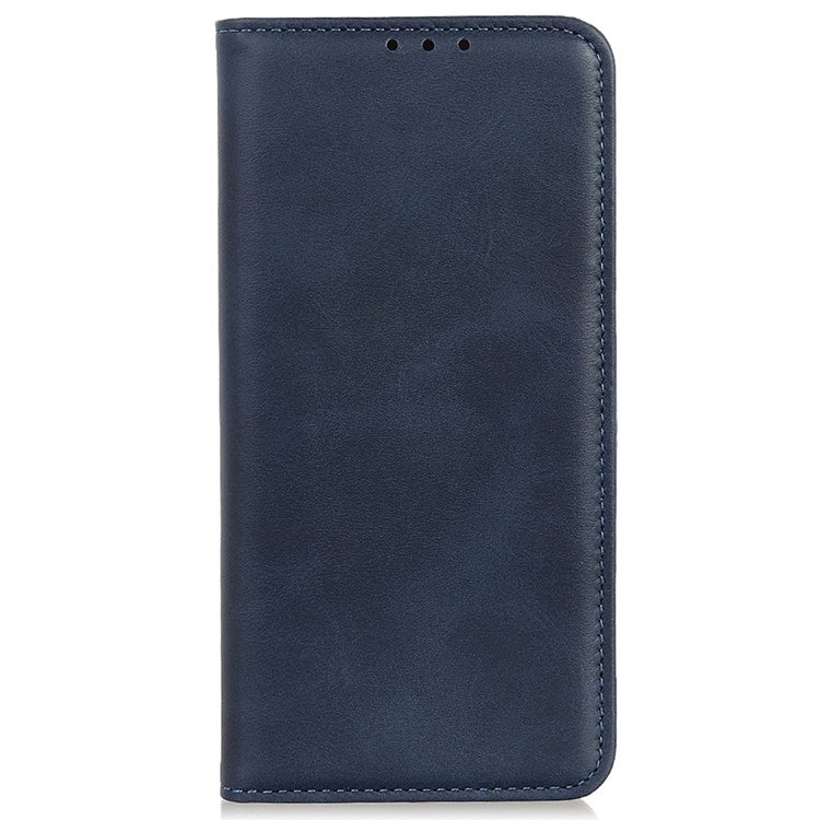 Split Leather Case for Xiaomi Redmi Note 14 5G Flip Wallet Phone Cover - Blue