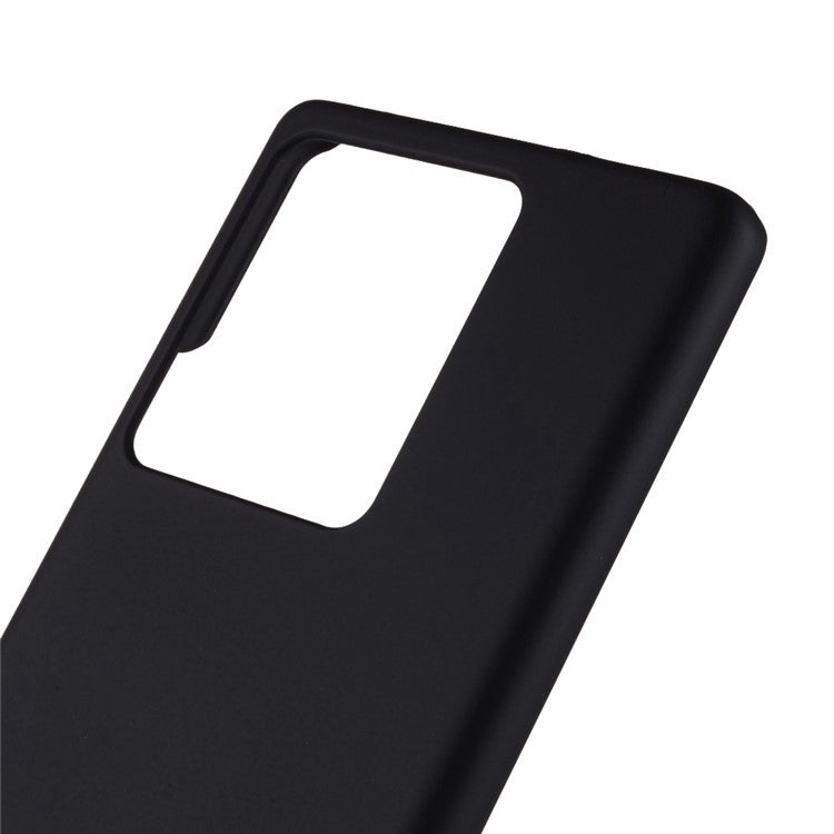 For vivo iQOO 10 Pro 5G Rubberized Glossy Phone Case Hard PC Shock -Absorbing Protective Back Cover - Black