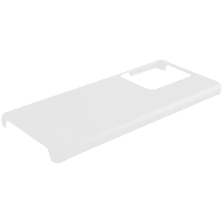 For vivo iQOO 10 Pro 5G Rubberized Glossy Phone Case Hard PC Shock -Absorbing Protective Back Cover - White