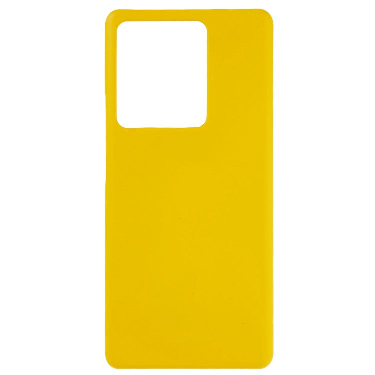 For vivo iQOO 10 Pro 5G Rubberized Glossy Phone Case Hard PC Shock -Absorbing Protective Back Cover - Yellow