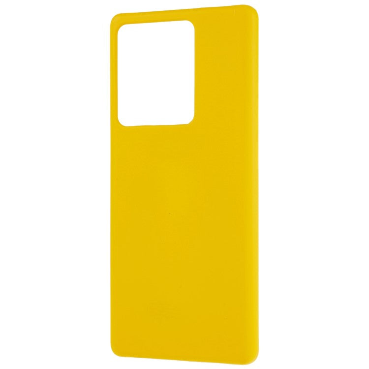 For vivo iQOO 10 Pro 5G Rubberized Glossy Phone Case Hard PC Shock -Absorbing Protective Back Cover - Yellow