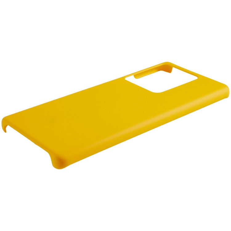 For vivo iQOO 10 Pro 5G Rubberized Glossy Phone Case Hard PC Shock -Absorbing Protective Back Cover - Yellow